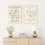 Wallity Huhu285 Cuadros Decorativos Enmarcados 50 x 70 cm (2 Piezas)